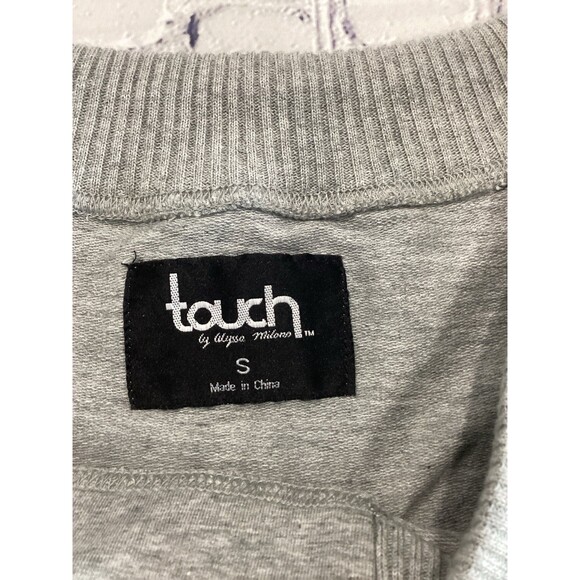 Touch Sweatshirt Women's Size S Gray Pittsburgh Steelers Graphic Rhinestone - Picture 5 of 9